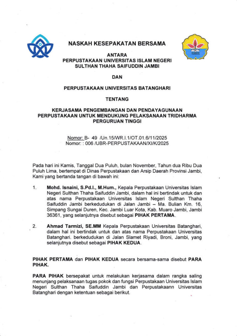 MOA DENGAN UIN STS JAMBI